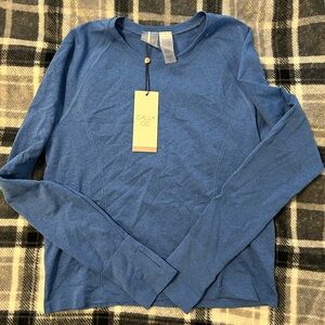 CALIA by Carrie Underwood Heather Blue Long Sleeve Top